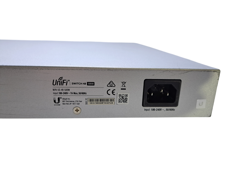 Ubiquiti UniFi US-48-500W Switch 48 500W *READ* )