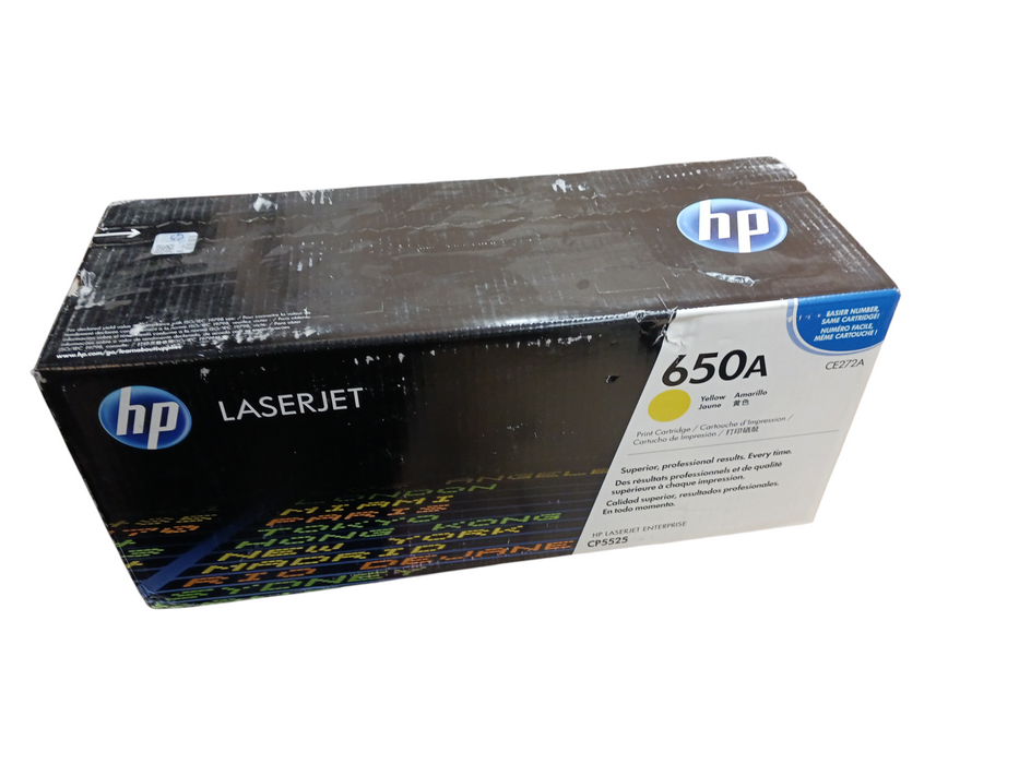 Genuine HP 650A CE272AC Yellow Print Cartridge Sealed