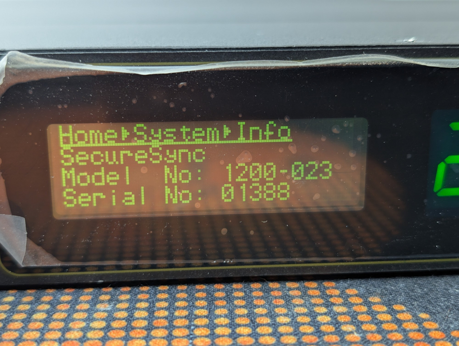 Spectracom SecureSync 1200-023 Modular Time and Frequency Synchronization -