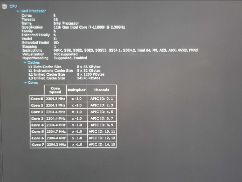 Dell XPS 15 9510 i7-11800H 16GB RAM RTX 3050 Ti 512GB NVMe 4K Touch no adap β Lap200