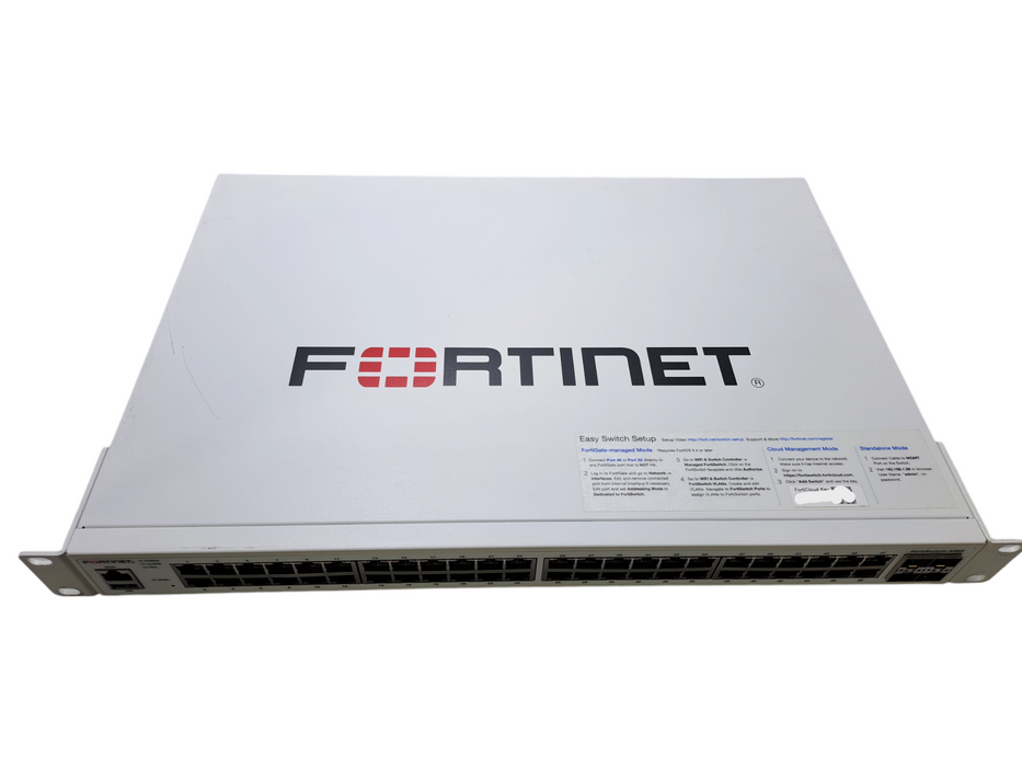 Fortinet Fortiswitch FS-448E | 48-Port Gigabit, 4x 10G SFP+ Layer 2/3 Switch