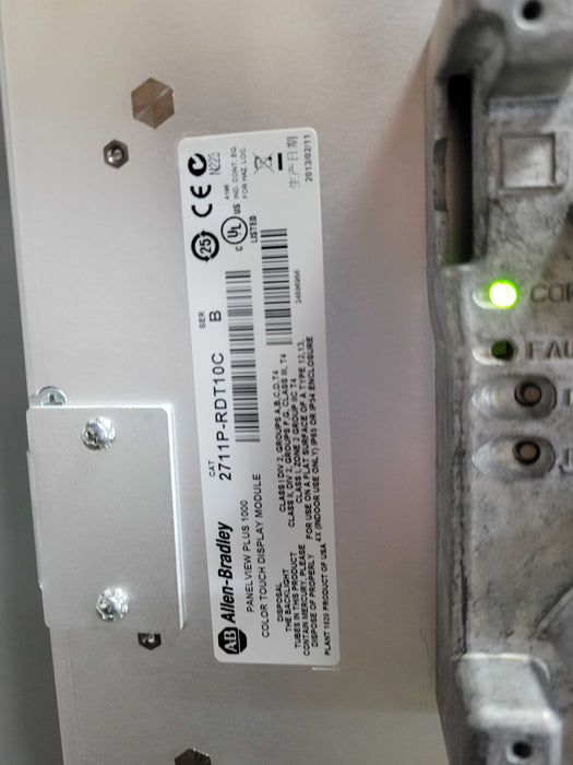 Rockwell Automation with Allen Bradley panelview Plus 1000, READ _