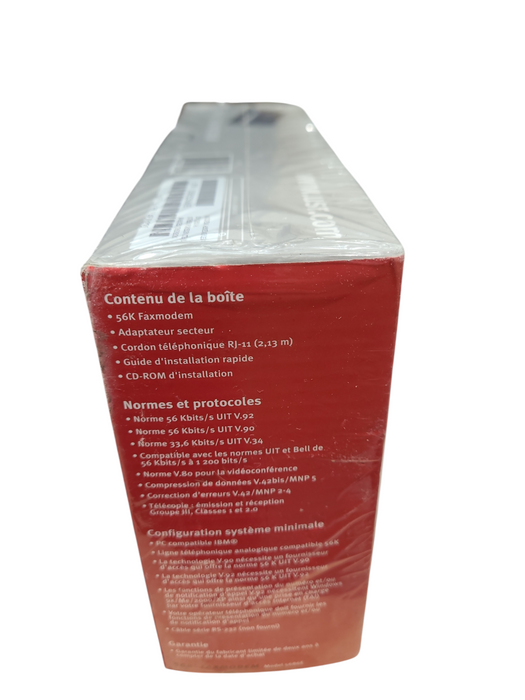 NEW Sealed US Robotics 56k Faxmodem Modem v.92 v.90 ITU Model 5686E