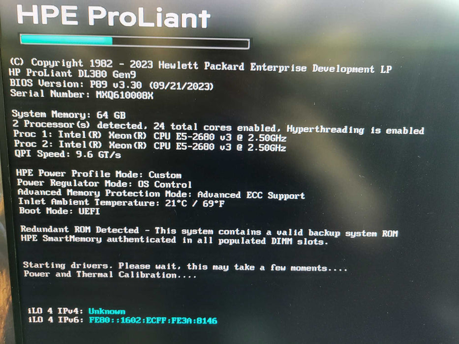 HP ProLiant DL380 Gen 9 - 2x Xeon E5-2680 v3 64GB DDR4 B140i 2x800W PSU %