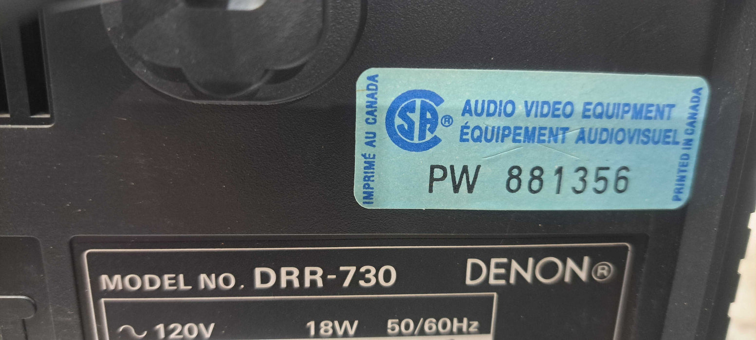 Vinatge Denon DRR-730 Cassette Tape Deck | Dolby B-C NR HX PRO