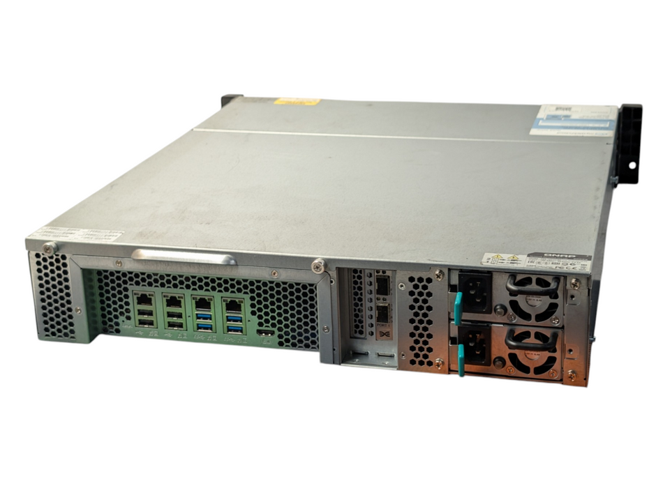 QNAP TVS-1271U-RP 12-bay high performance NAS 3x 4TB HDDs installed  -