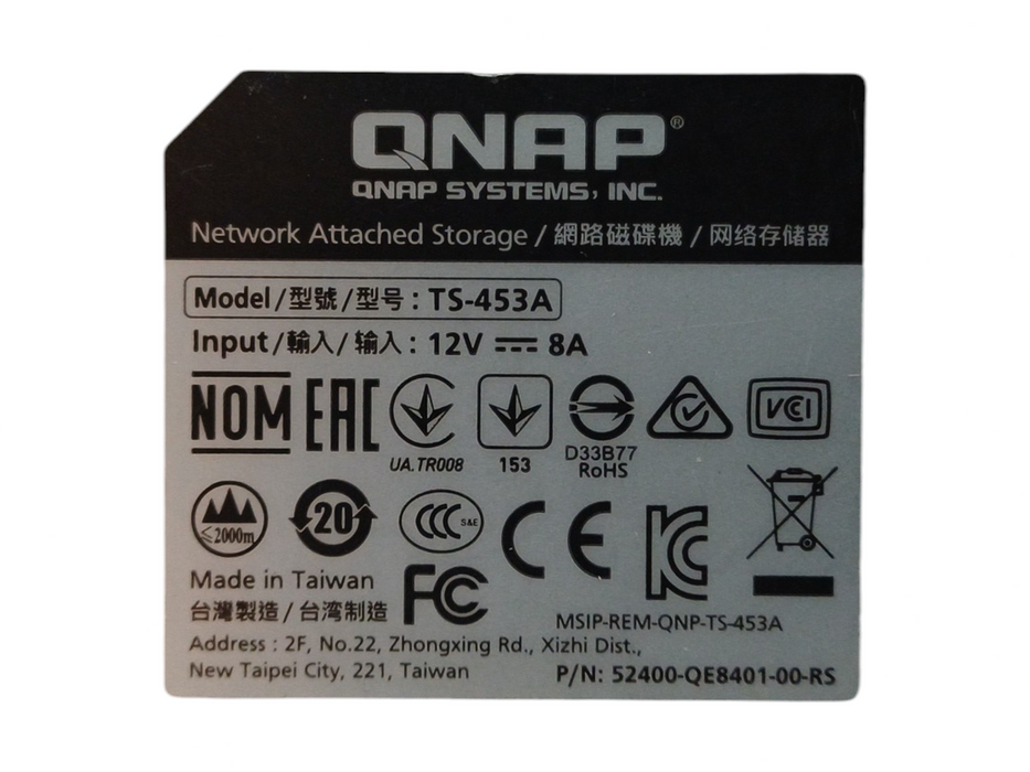 QNAP TS-453A 4-Bay NAS, Celeron N3160 1.60GHz, 4GB RAM w/ 4x1TB HDDs