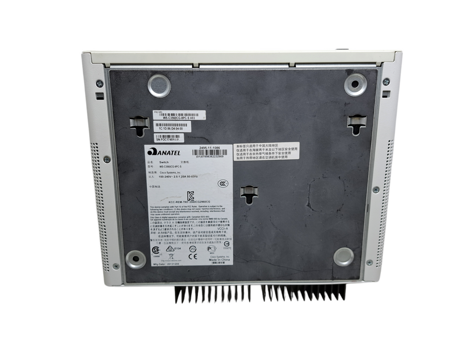 Cisco WS-C3560CG-8PC-S | 8-Port Gigabit PoE Silent Switch | 2x Dual Uplinks !