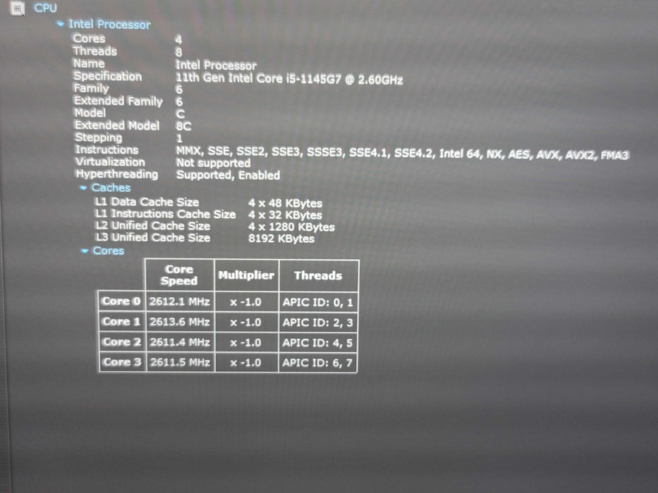 Panasonic ToughBook FZ-55 i5-1145G7 16GB DDR4 256GB NVMe  270Hrs β Lap200