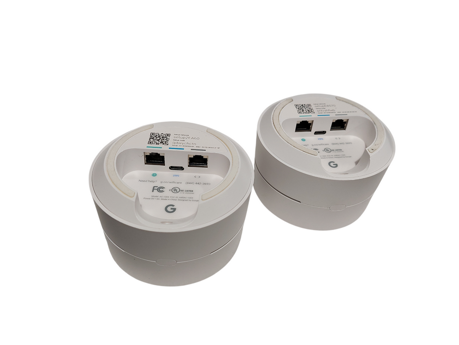 Bundle of 3 Google Wifi Mesh System Router Model: AC-1304  No Adapter =