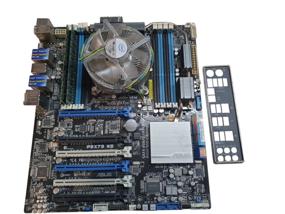 ASUS P9X79 WS LGA2011 | i7-3820 @ 3.6GHz | 16GB DDR3 | w/ I/O Shield