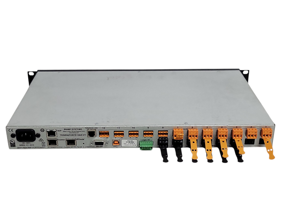 Biamp Systems Tesira FORTE DAN VT Digital Signal Processor, READ _