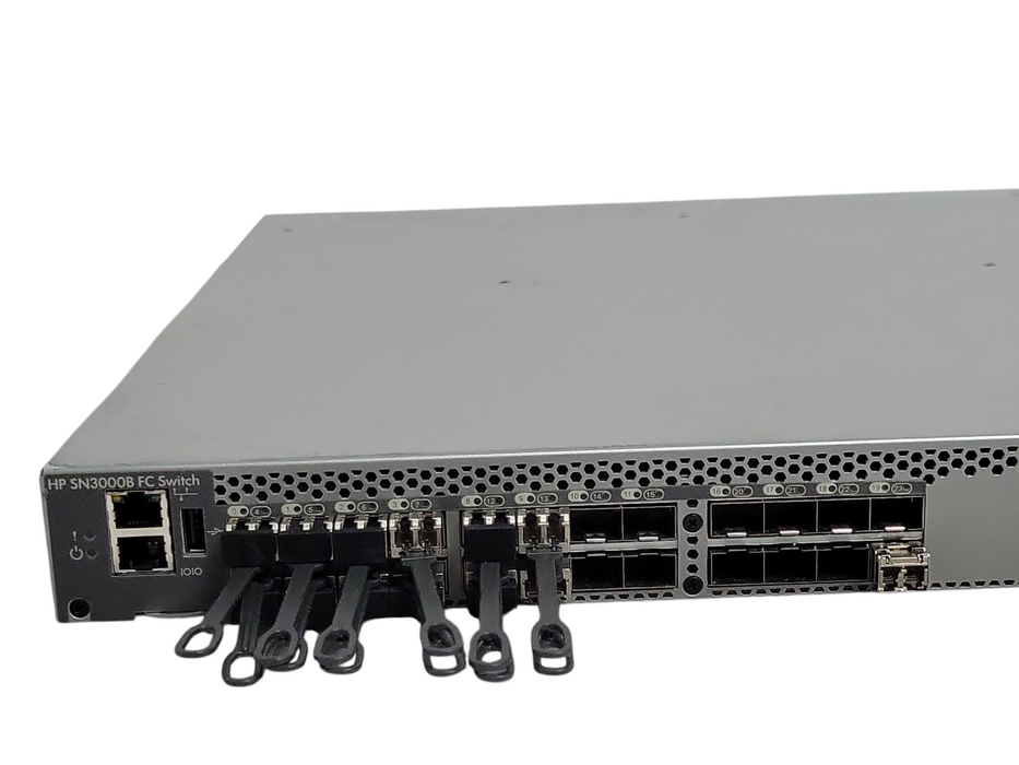 HP SN3000B 16Gb 24/12 FC Switch QW937A 12-Ports active with 12x SFPs _