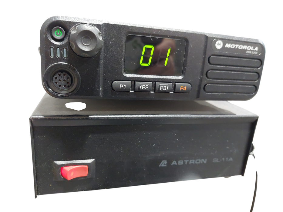 Motorola XPR-5350 CB Radio with Astron SL-11A Power Supply =