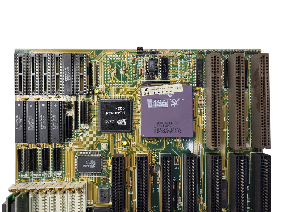 PCChips Hsin Tech M601 V1.3E Retro PC Motherboard w/ Intel i486 SX, 2x Toshiba THM91000S-10 8810AAA 1MB $