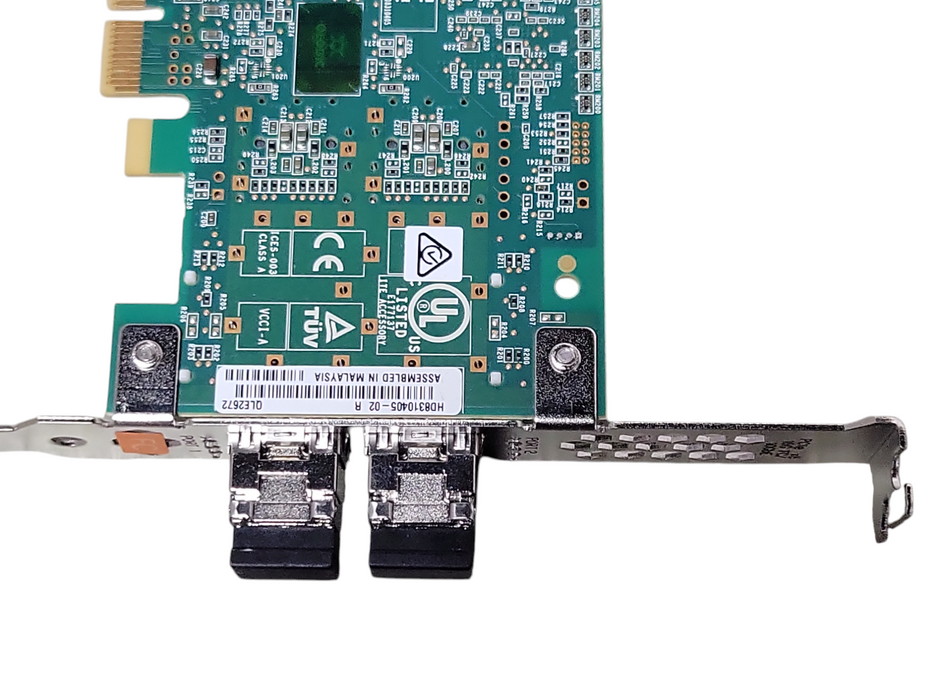 QLogic QLE2672 16GB Dual Port SFP+ FC HBA Server adapter w/ SFPs, FH Bracke _