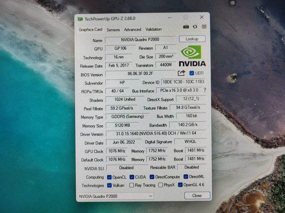 NVIDIA Quadro P2000 5GB GDDR5 Video Card Fully Tested Quad Display Port Q$