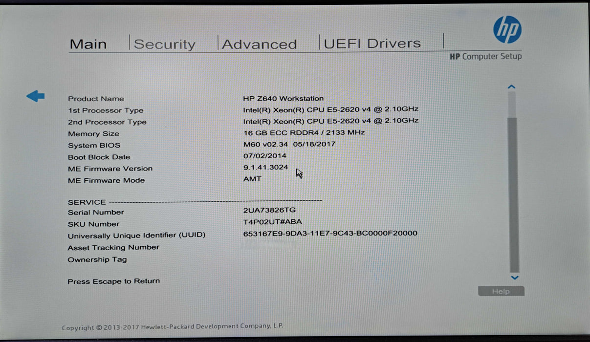 HP Z640 Workstation | 2x Xeon E5-2620 v4, 16GB DDR4, M2000, 256GB NVMe )
