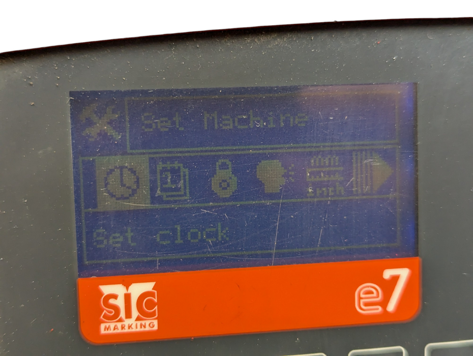 SIC Marking E7 marking Machine Please READ  -