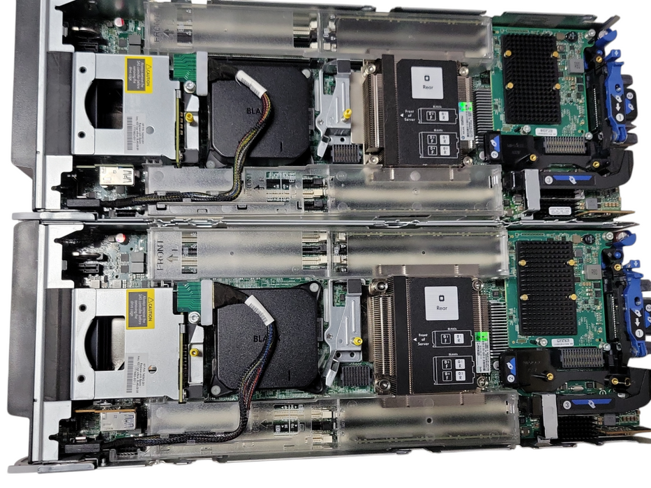 Lot of 2x HPE ProLiant BL460c G9 Server Blade 2x Xeon E5-2643v4, 32GB DDR4 _