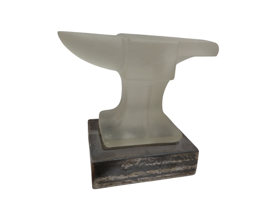 Glass Anvil Art Piece  =