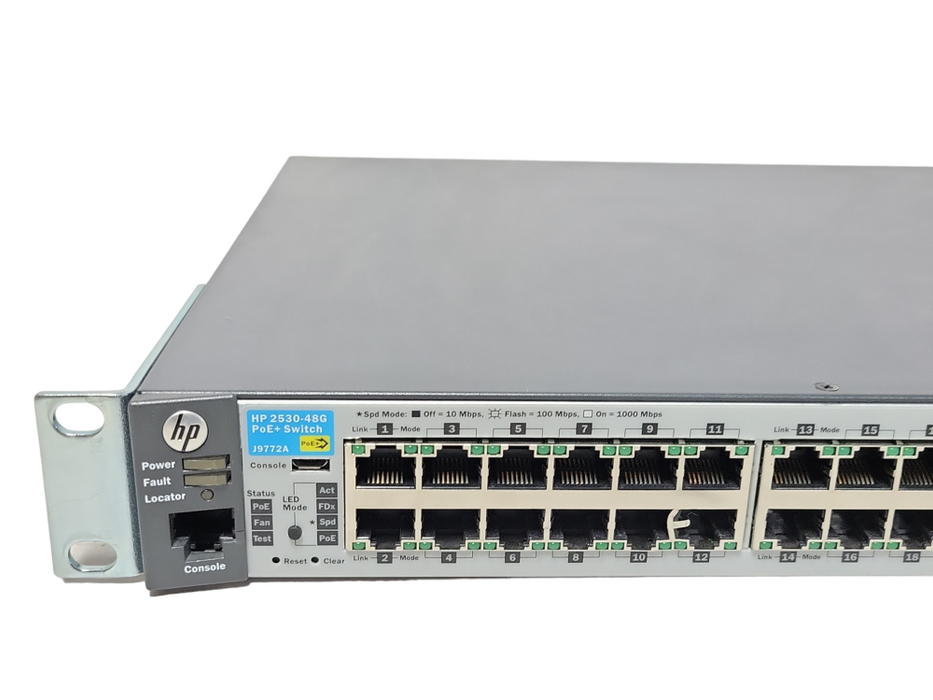 HP 2530-48G PoE+ J9772A 48 Port Gigabit PoE+ 4x SFP Network Switch _