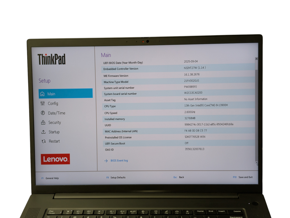 Lenovo ThinkPad P1 Gen 6 Intel Core i9-13900H 32GB RAM | RTX 4090 16GB  - Lap200