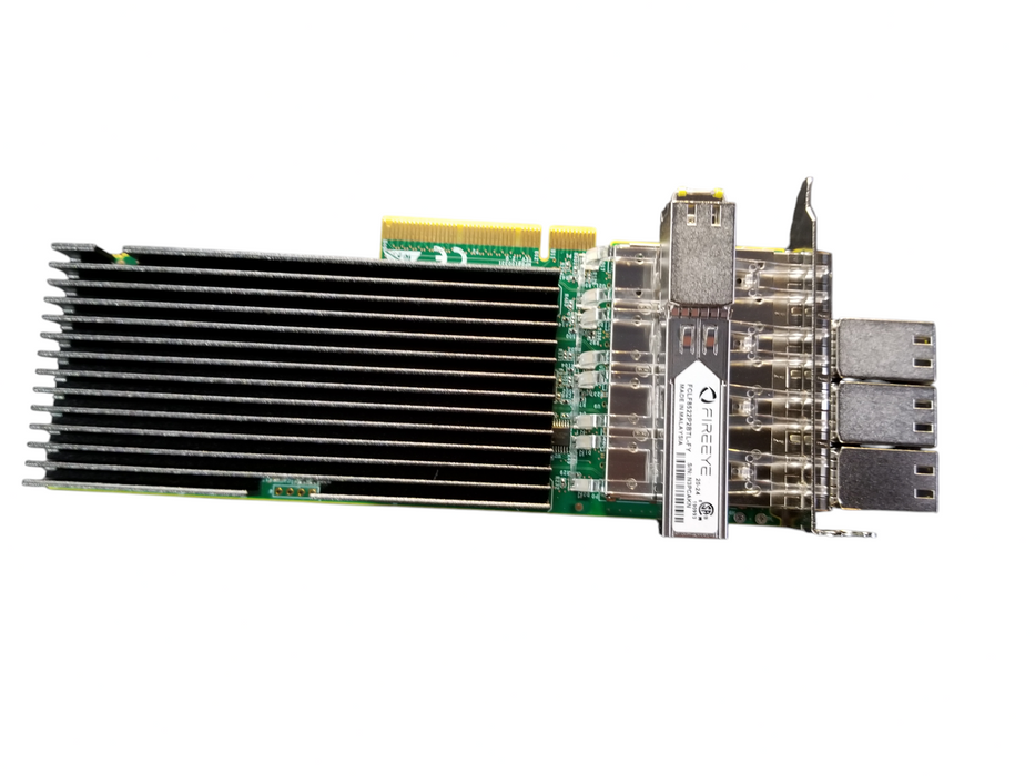 Silicom 10Gb 4-Port w/SFPs Network Server Adapter Card PE310G4SPI9LB-XR-FE