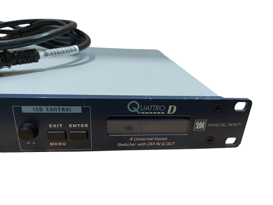 Analog Way Quattro D Model QTD402 4 Universal Inputs Switcher With DVI