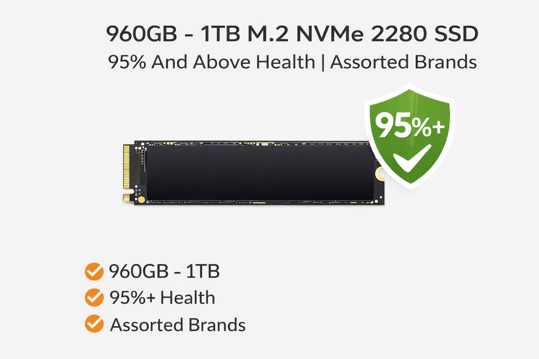 1TB m.2 NVMe 2280 SSD | 95% And Above Health | Crucial Micron Q&
