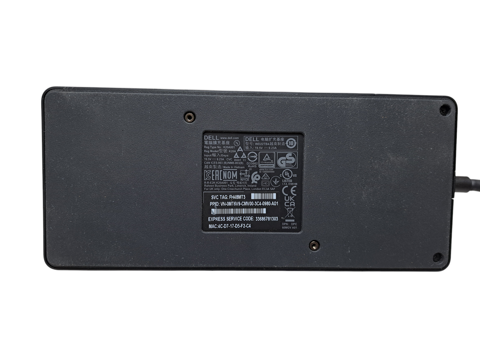 Dell WD22TB4 Thunderbolt 4 Docking Station w/ 180W PWR | TESTED )