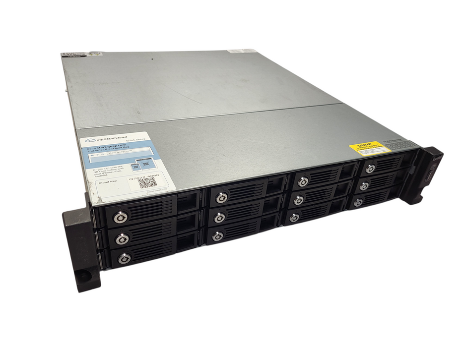 QNAP TS-1253U-RP 2U 12-Bays NAS, Intel J1900, 8GB RAM w/ 2x4TB  $