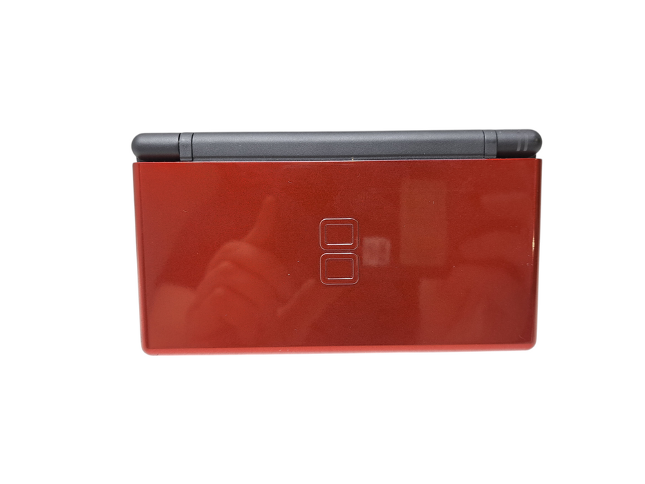Nintendo DS Lite Handheld Console USG-001 Crimson Red w/ Box | No Adapter )