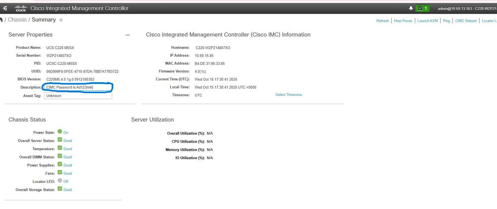 Cisco UCS C220 M5 1U, 2x Xeon Gold 5118 2.3GHz 32GB DDR4 MRAID 2GB, 2x PSU _