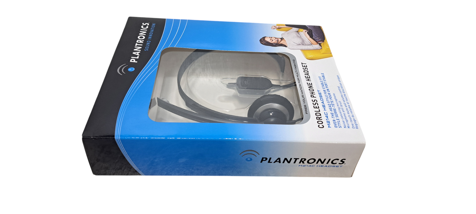 Brand New Plantronics M214C Cordless Phone Headset Noise Cancelling Mic