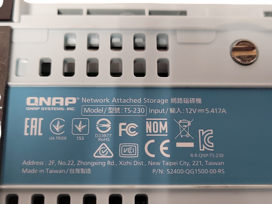 QNAP ‎TS-230 2 Bay NAS Storage Array with 2x 2TB HDDs  _