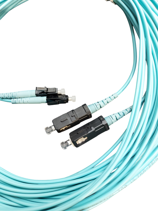 Corning 055702T5120010M, 2F Zipcord Riser 10m LC-SC Fiber Jumper