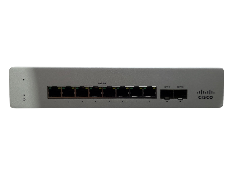 Cisco MS120-8FP, 10-Port Gigabit PoE Managed Ethernet Switch *UNCLAIMED !