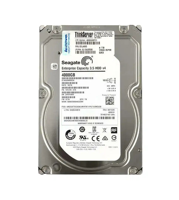 Lenovo ThinkServer 3.5" 4TB 12Gb/s 7.2k SAS Server HDD Q