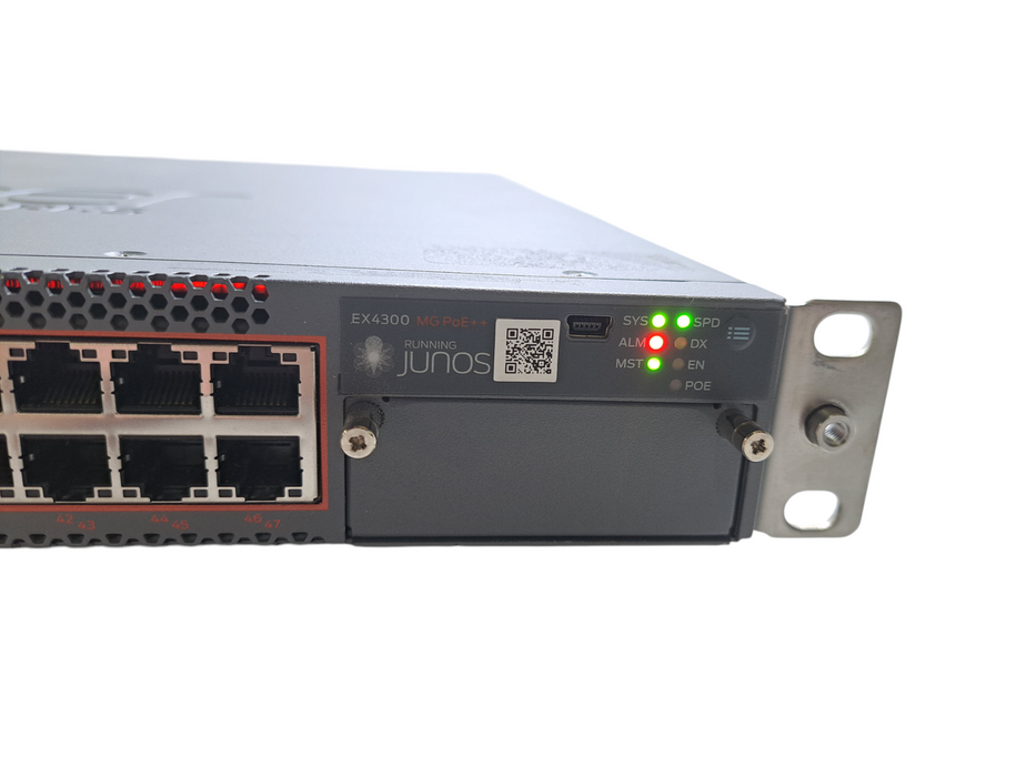 Juniper EX4300-48MP-S | 24x 1G, 24x 2.5G/5G/10G PoE++, 4x 40G QSFP+ Switch )