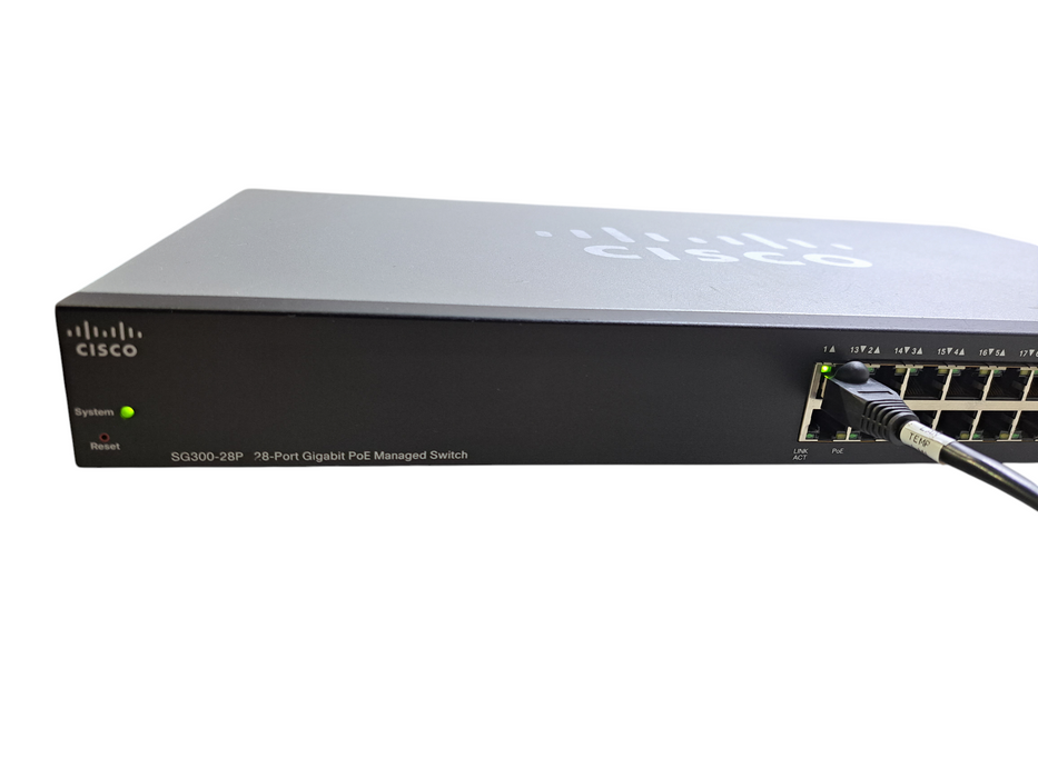 Cisco SG300-28P V02 | 28-Port Gigabit PoE Managed Switch w/ 2x SFP