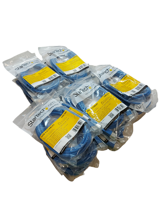 Lot of 25x 10 ft SuperSpeed USB 3.0 Cable A to B - M/M  Q