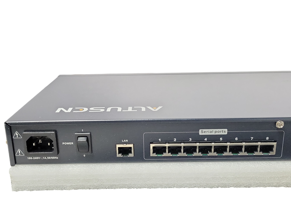 Altusen 8-Port Serial over the NET SN0108 KVM Switch, Read _