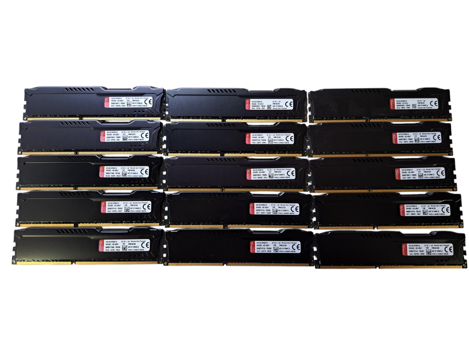 Lot of 15x Kingston HyperX Fury 8GB DDR3 RAM 1600MHz HX316C10FBK2/16  )