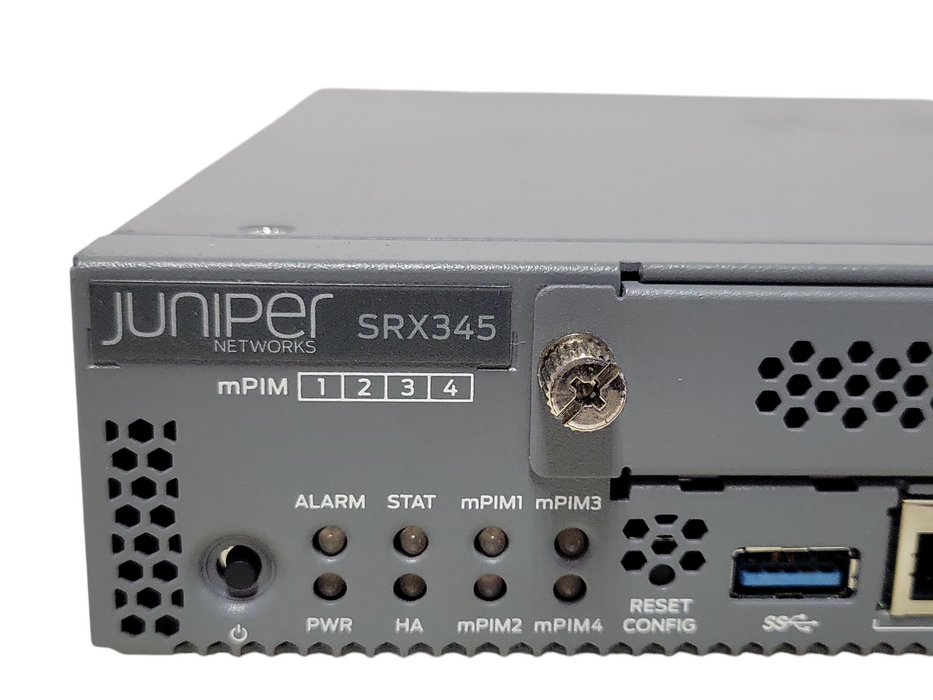 Juniper SRX345-SYS-JE Enterprise Firewall, READ _