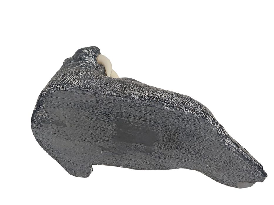 Wolf Original walrus sculpture 6" Inuit & First Nations art Canada =