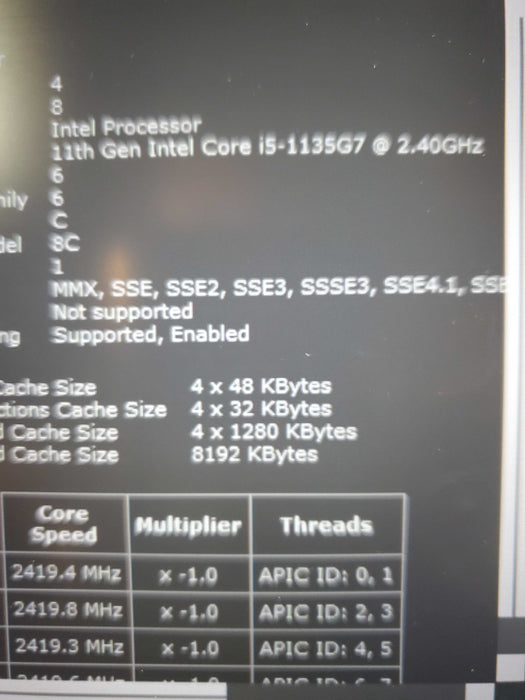 Lenovo ThinkPad L13 Gen 2 13.3" Core i5-1145G7 @ 2.60GHz 256GB SSD 8GB RAM READ  Lap200