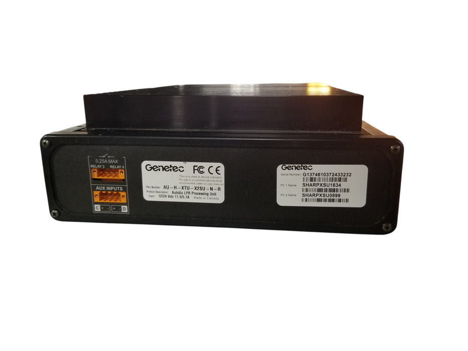 Genetec AutoVu LPR Processing Unit - AU-H-XTU-X2SU-N-R