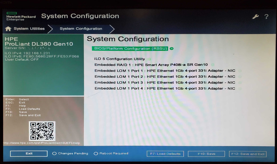HP ProLiant DL380 Gen 10 1x Xeon Gold 6126 64GB DDR4 P408i-a SR Gen10 - No