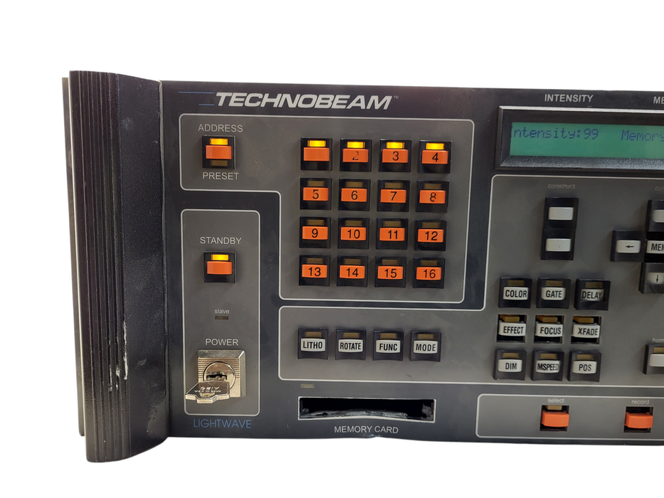 Techobeam System Lighting Controller LCD Screen Lightwave Research READ $